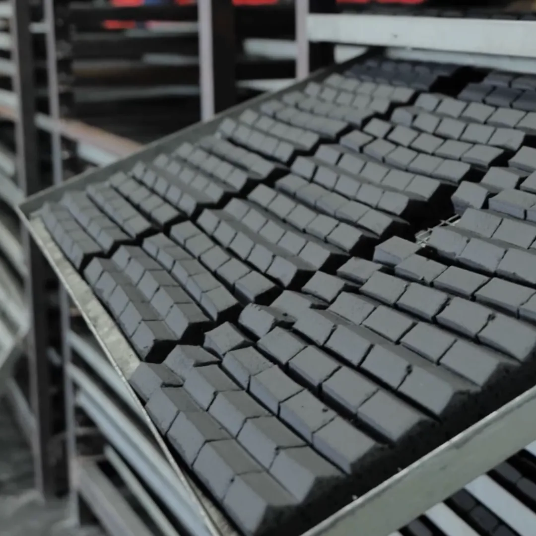 Illustrated natural charcoal manufacturing visual